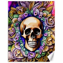 Gothic Skull Canvas 12  X 16  by GardenOfOphir