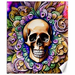 Gothic Skull Canvas 20  X 24  by GardenOfOphir