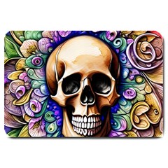 Gothic Skull Large Doormat by GardenOfOphir