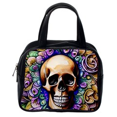 Gothic Skull Classic Handbag (one Side) by GardenOfOphir