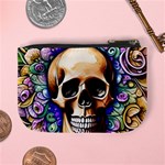 Gothic Skull Mini Coin Purse Back