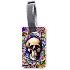 Gothic Skull Luggage Tag (one Side) by GardenOfOphir