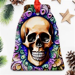 Gothic Skull Bell Ornament (two Sides) by GardenOfOphir