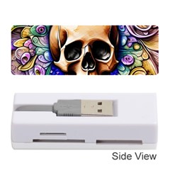 Gothic Skull Memory Card Reader (stick) by GardenOfOphir