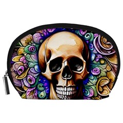 Gothic Skull Accessory Pouch (large) by GardenOfOphir