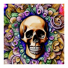 Gothic Skull Banner And Sign 3  X 3  by GardenOfOphir