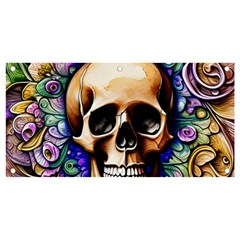 Gothic Skull Banner And Sign 4  X 2  by GardenOfOphir