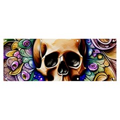 Gothic Skull Banner And Sign 8  X 3  by GardenOfOphir