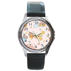 Mohanad Fa Round Metal Watch by mohanadfa