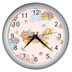 Mohanad Fa Wall Clock (silver) by mohanadfa