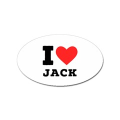 I Love Jack Sticker (oval) by ilovewhateva