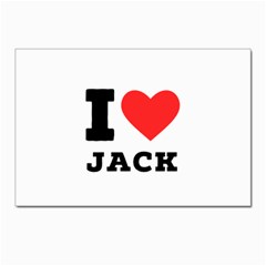 I Love Jack Postcards 5  X 7  (pkg Of 10) by ilovewhateva