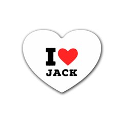 I Love Jack Rubber Coaster (heart) by ilovewhateva