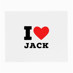 I Love Jack Small Glasses Cloth (2 Sides) by ilovewhateva