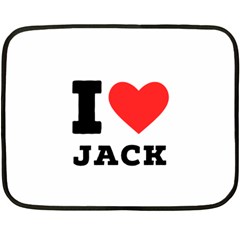 I Love Jack Fleece Blanket (mini) by ilovewhateva