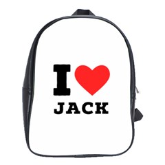 I Love Jack School Bag (large) by ilovewhateva