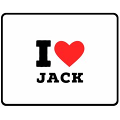 I Love Jack Fleece Blanket (medium) by ilovewhateva