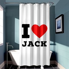 I Love Jack Shower Curtain 36  X 72  (stall)  by ilovewhateva