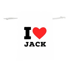 I Love Jack Lightweight Drawstring Pouch (m) by ilovewhateva