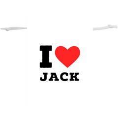 I Love Jack Lightweight Drawstring Pouch (xl) by ilovewhateva