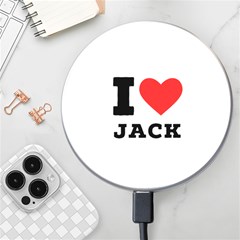 I Love Jack Wireless Fast Charger(white) by ilovewhateva