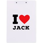 I love jack A4 Acrylic Clipboard Back