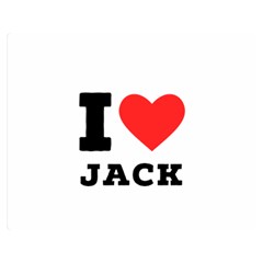 I Love Jack Premium Plush Fleece Blanket (medium) by ilovewhateva