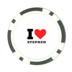 I love stephen Poker Chip Card Guard (10 pack) Back