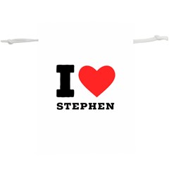 I Love Stephen Lightweight Drawstring Pouch (xl) by ilovewhateva