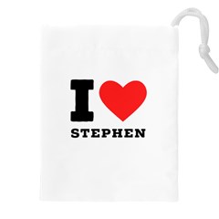 I Love Stephen Drawstring Pouch (4xl) by ilovewhateva