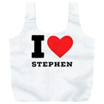 I love stephen Full Print Recycle Bag (XXXL) Back