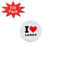 I Love Larry 1  Mini Buttons (100 Pack)  by ilovewhateva