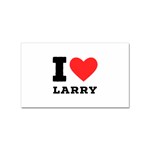 I love larry Sticker Rectangular (10 pack) Front