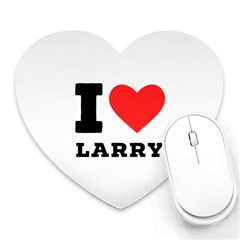 I Love Larry Heart Mousepad by ilovewhateva