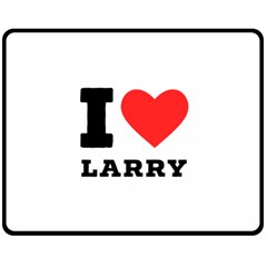 I Love Larry Two Sides Fleece Blanket (medium) by ilovewhateva