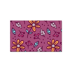 Flowers Petals Leaves Foliage Sticker Rectangular (100 Pack) by Ravend