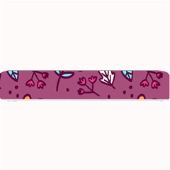 Flowers Petals Leaves Foliage Small Bar Mat by Ravend