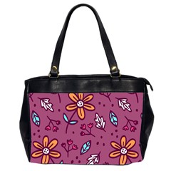 Flowers Petals Leaves Foliage Oversize Office Handbag (2 Sides) by Ravend