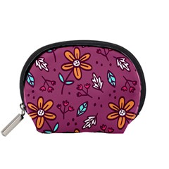 Flowers Petals Leaves Foliage Accessory Pouch (small) by Ravend