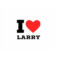 I Love Larry Premium Plush Fleece Blanket (medium) by ilovewhateva