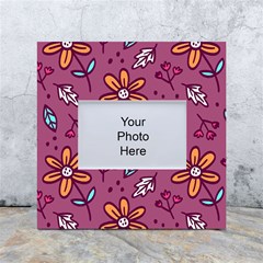 Flowers Petals Leaves Foliage White Box Photo Frame 4  X 6  by Ravend