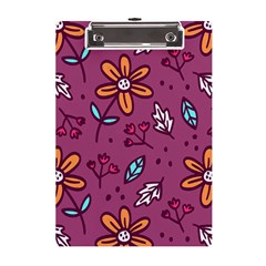 Flowers Petals Leaves Foliage A5 Acrylic Clipboard by Ravend