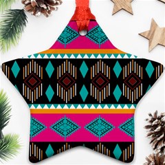 Abstract Art Pattern Design Vintage Ornament (Star)