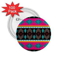 Abstract Art Pattern Design Vintage 2.25  Buttons (100 pack) 