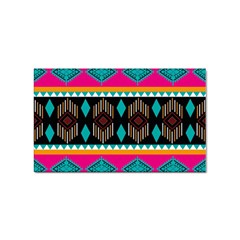 Abstract Art Pattern Design Vintage Sticker (Rectangular)