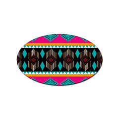 Abstract Art Pattern Design Vintage Sticker Oval (10 pack)