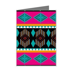 Abstract Art Pattern Design Vintage Mini Greeting Card