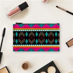 Abstract Art Pattern Design Vintage Cosmetic Bag (Small) Front