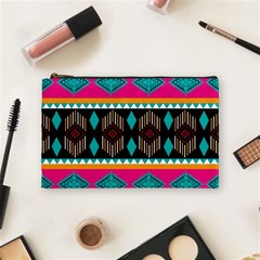 Abstract Art Pattern Design Vintage Cosmetic Bag (Medium)