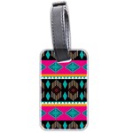 Abstract Art Pattern Design Vintage Luggage Tag (two sides) Front